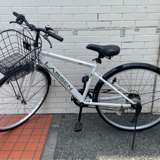 GM530【近隣配達可能】自転車　6段変速ギヤ　ママチャリ　白　...