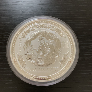 オーストラリア銀貨 2000 ドラゴン カラー 1キロ 9031