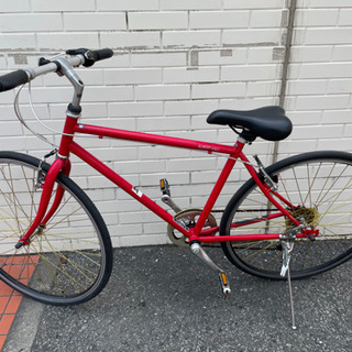 商談中 GM532【近隣配達可能】自転車 ロードバイク ママチャリ 赤 28