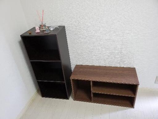 3段ボックスとテレビ台セット