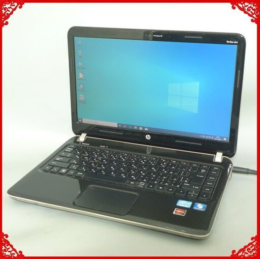 在庫処分 送料無料  1台限定 在庫処分 ノートパソコン 中古動作良品 14型 HP dv4 Core i3 4GB 500G DVDマルチ 無線LAN webカメラ Windows10 LibreOffice