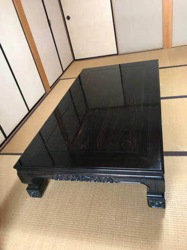 取引完了　引渡済【座卓】黒檀