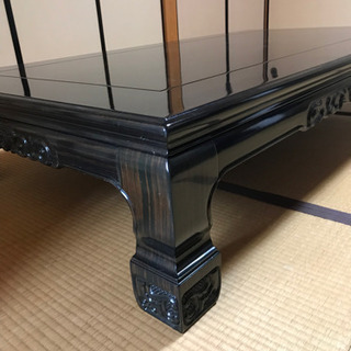 取引完了 引渡済【座卓】黒檀
