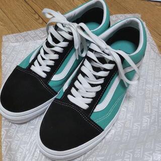 VANS old skool　ブラック×グリーン　美品