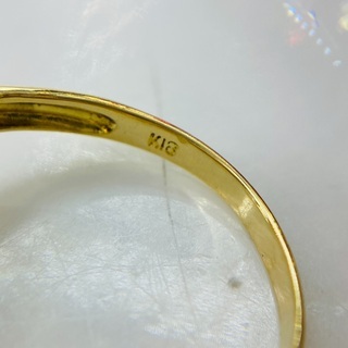 中古品】 K18 ヘビリング 14号 3.9g［131］
