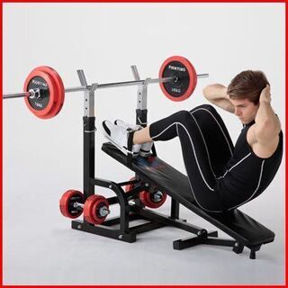 状態良好 FIGHTING ROAD/ファイティングロード ハードベンチ+セーフティーラック＋プレート55Kg+バーベルシャフト 1本+バーベWルシャフト 1本+ダンベルシャフト 2本 手渡し希望/自社配送可能（配送エリアについてお問い合わせください）