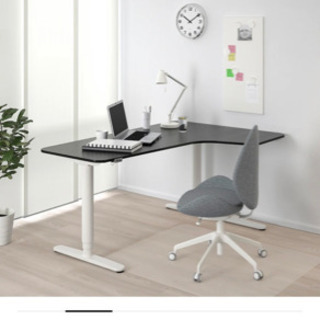 IKEA Bekant 電動　昇降式デスク　Ｌ字　コーナーデスク　黒 IKEA Bekant 電動 昇降式デスク L字 コーナーデスク 黒 - メルカリ