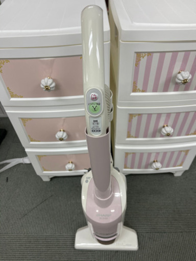 【淡いピンク色通電確認済‍♀️沢山吸って〜】SHARP 2013年製 掃除機