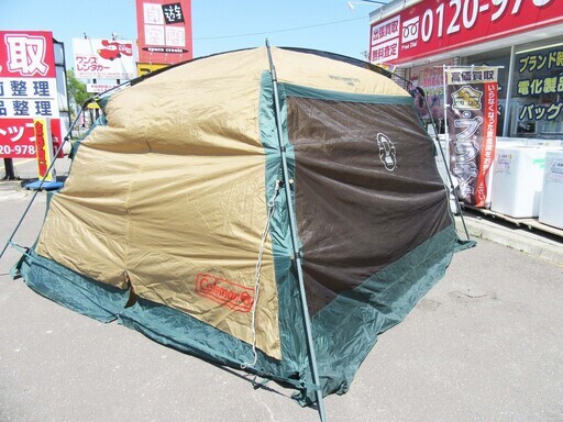 お取置中！【恵庭】Coleman　3pole screen tarp　テント　アウトドア用品　中古品　PayPay支払いOK！
