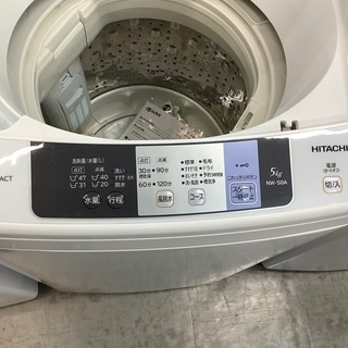 Panasonic 洗濯機 NAｰF50B8 5.0kg 2015年製 50Hz/60Hz