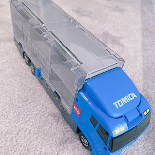 トミカ　収納おもちゃ　トラック＆ヘリコプターセット！