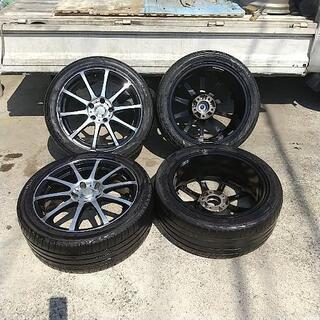 JPRESS ベーシックタフタ ステンカラーダウンコート ネイビーL-レオニス　17インチ４本セット