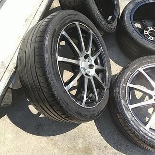 JPRESS ベーシックタフタ ステンカラーダウンコート ネイビーL-レオニス　17インチ４本セット