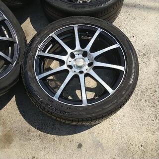 JPRESS ベーシックタフタ ステンカラーダウンコート ネイビーL-レオニス　17インチ４本セット