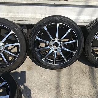 JPRESS ベーシックタフタ ステンカラーダウンコート ネイビーL-レオニス　17インチ４本セット