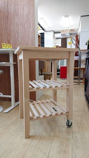 Ikea イケア ワークテーブル 作業台 木製 キッチンワゴン カウンター Bekvam ベクヴェーム キャスター付き 58 50 買取帝国 朝霞店 北朝霞のテーブル その他 の中古あげます 譲ります ジモティーで不用品の処分