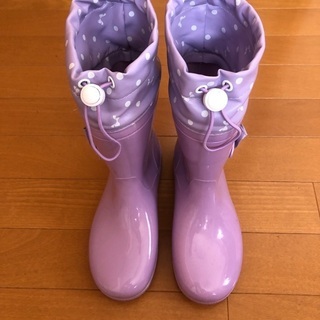 子供靴　長靴　22cm 紫色【商談中】