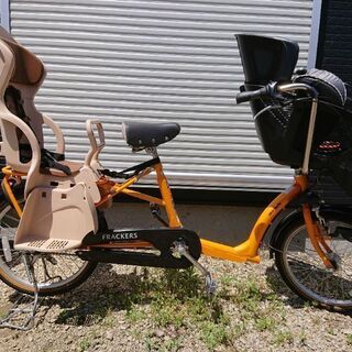 ふらっかーずシュシュ 三人乗り自転車 子供乗せ ヘッドレスト付 ...