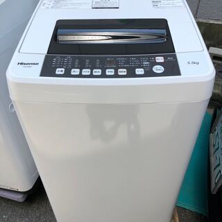 ☆中古激安！ Hisense ハイセンス 5.5kg 全自動洗濯機 2019年製 HW-E5502