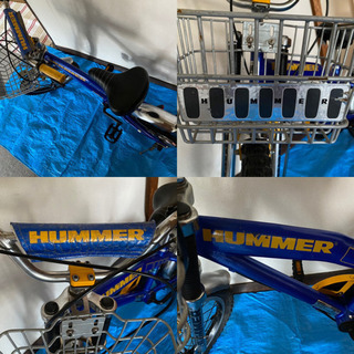 HUMMER 子供用自転車 バスケット付き 青 HUMMER 子供用自転車 バスケット付き 青