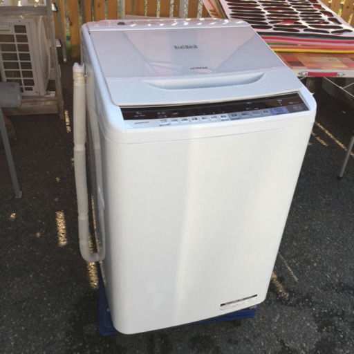 ★美品！★ HITACHI 8㎏ 全自動洗濯機 ビートウォッシュ BW-V80A  2016年製 ナイアガラすすぎ