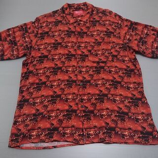 Supreme 18ss 半袖シャツ　Mサイズ　赤