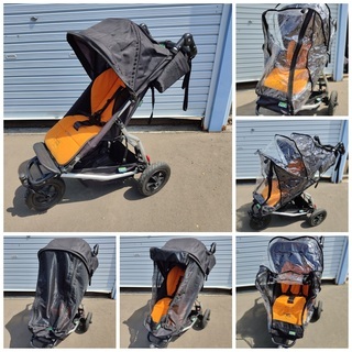 マウンテンバギー mountain buggy 3点セット 美品 簡単取り付け 新生児 