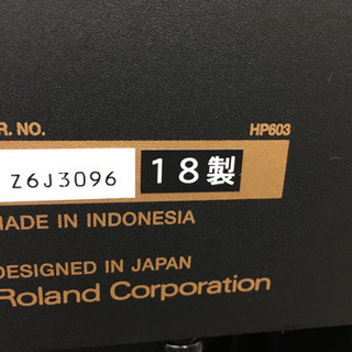 i301 RolandHP603A-CRS 2018年製　ローランド　電子ピアノ