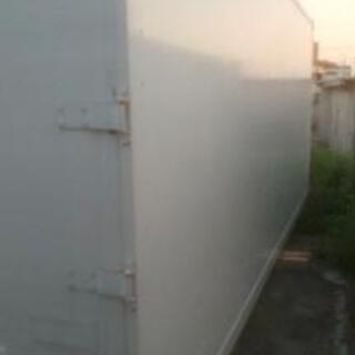 香取市山之辺】No.K-8 横スライド扉付き保冷コンテナ 白色 全塗装品 長