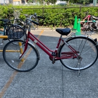 自転車　27インチ　レッド