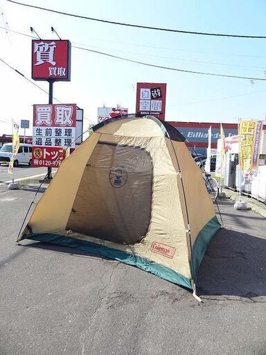 お値下げ【恵庭】Coleman　ドームテント　BC LIGHT DOME 270 SKYROOFⅡ　170T10600R　4〜5人用　キャンプ用品　アウトドア用品　中古品　PayPay支払いOK！