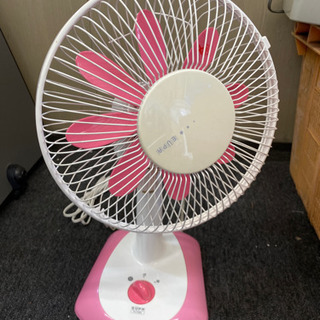 【ネット決済】0610008 小型 扇風機 ピンク色
