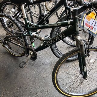 【リサイクルショップどりーむ荒田店】　477　JEEP　マウンテンバイク　１８段変速　グリーン　中古車