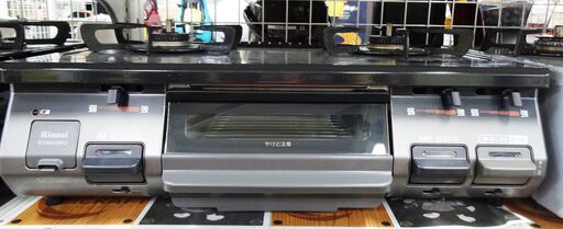 リンナイ　ガスコンロ KGM64BK2R 都市ガス　中古品  2018年製 ホースあり