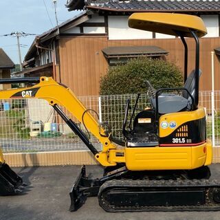 CAT Cat 301.5 1.5t クラス アワーメーター2,308ｈ ボーダーレス可変脚 全塗装済み ミニ油圧ショベル バックホー ユンボ 茨城県　S-42