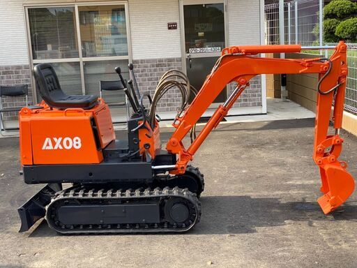 ホクエツ　北越　AX08　HM07SG　1トンクラス　全塗装済　アワーメーター1583ｈ　マイクロミニ油圧ショベル　バックホー　茨城県　T13