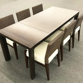 a・flatの家具  伸縮 ダイニングセット 