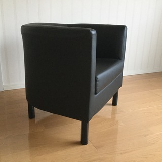 ◾️IKEA 1人掛けソファ　ブラック　イケア