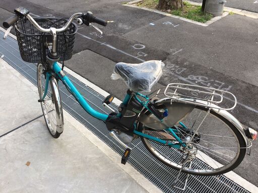 地域限定送料無料 ビビ DX 新基準 子供乗せ 8,9AH 青系 神戸市