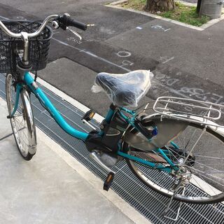 地域限定送料無料 ビビ DX 新基準 子供乗せ 8,9AH 青系 神戸市