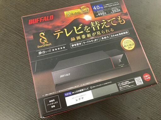 【未開封】BUFFALO SeeQVault対応 3.5インチ 外付けHDD 4TB HDV-SQ4.0U3/VC