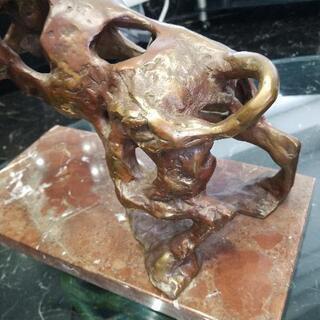 ブロンズ　オブジェ　闘牛　アンティーク