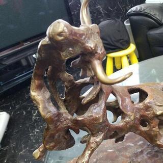 ブロンズ　オブジェ　闘牛　アンティーク