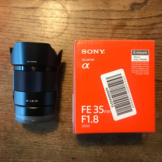 単焦点レンズ　Sony FE35F1.8