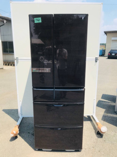 ‼️515L‼️1361番 シャープ✨ノンフロン冷凍冷蔵庫✨SJ-XF52W-T‼️