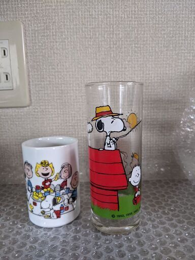 スヌーピー湯呑みとトールグラス 岡山大好き 岡山の食器 コップ グラス の中古あげます 譲ります ジモティーで不用品の処分
