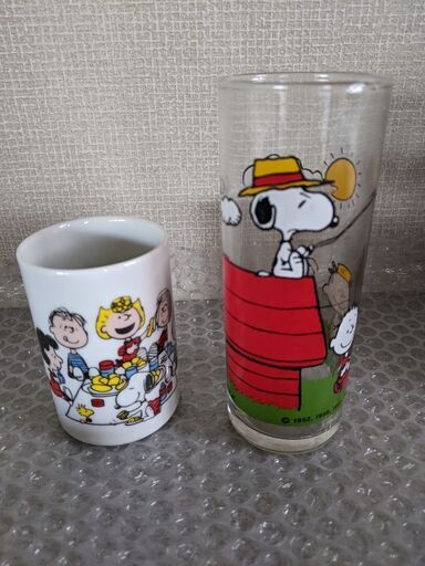 スヌーピー湯呑みとトールグラス 岡山大好き 岡山の食器 コップ グラス の中古あげます 譲ります ジモティーで不用品の処分