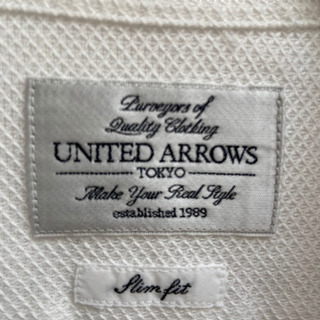 ユナイテッドアローズ　UNITED ARROWS  白　シャツ　...