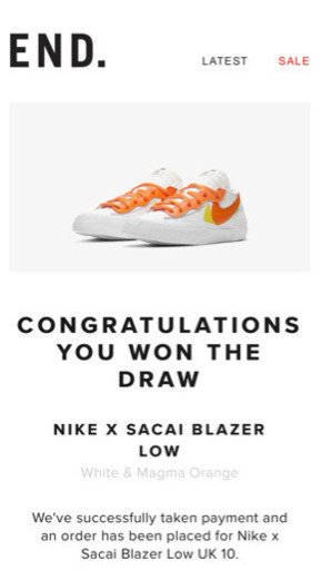 SACAI × NIKE BLAZER LOW \