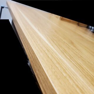 【値下げ 6/23】スタンディングデスク　FlexiSpot フレキシスポット　メープル天板140*70cm　手動昇降　高さ調節　事務机 オフィス　テーブル